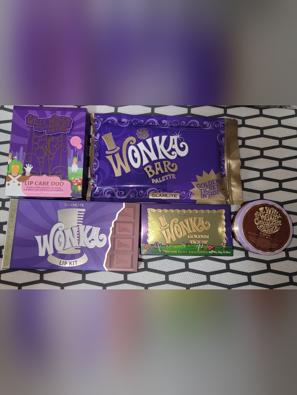 Glamlite Willy Wonka Chocolate Factory Makeup Collection